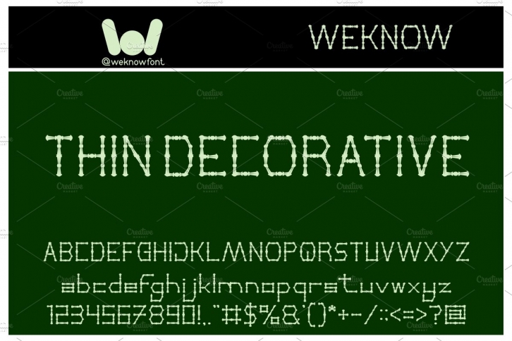 Thin Decorative font Font Download