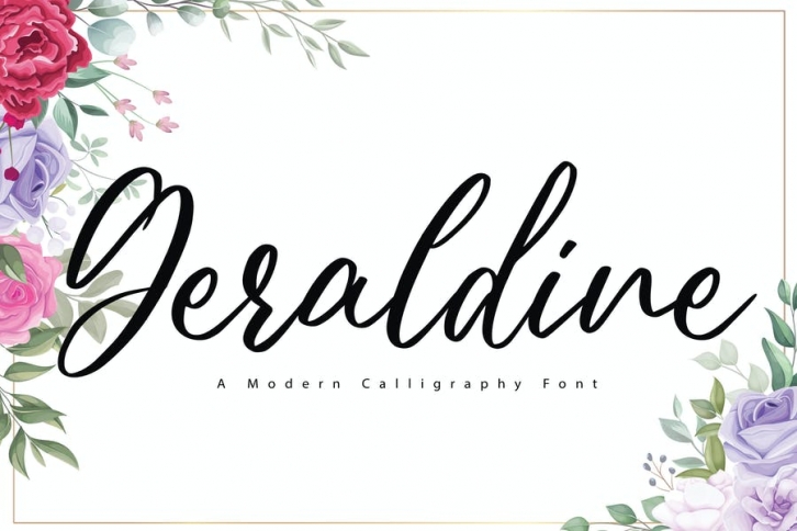 Geraldine - Wedding Font Font Download