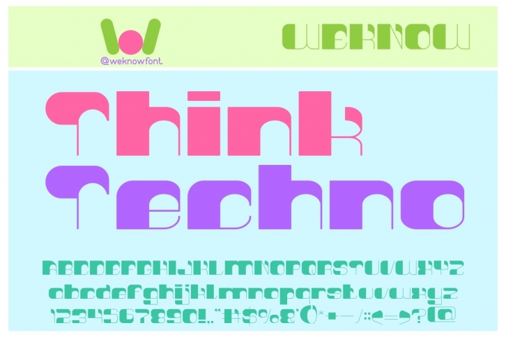 Think Techno Font Download
