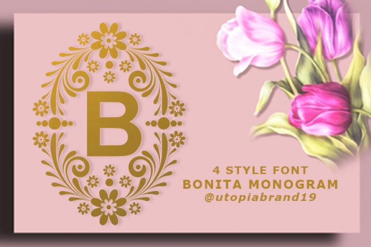 Bonita Monogram Font Download