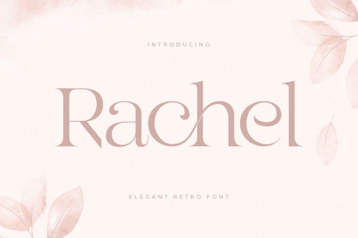 Rachel - Elegant Retro Serif Font Font Download
