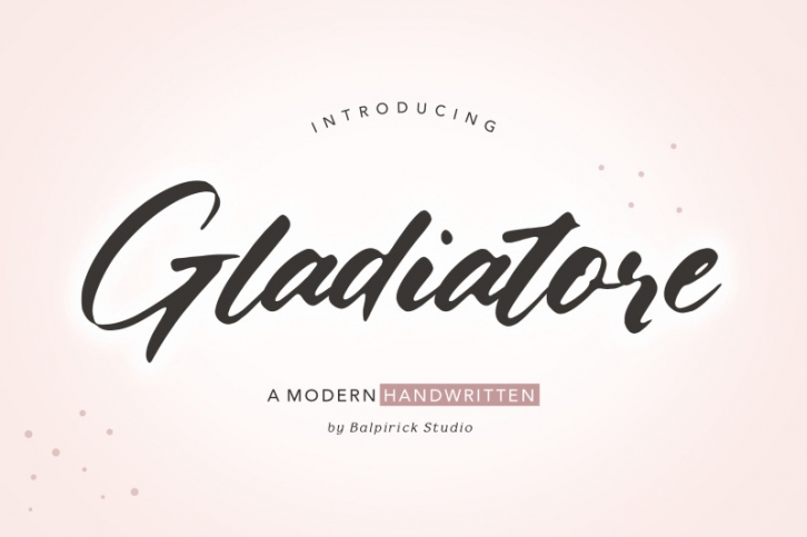 Gladiatore Modern Handwritten Font Font Download
