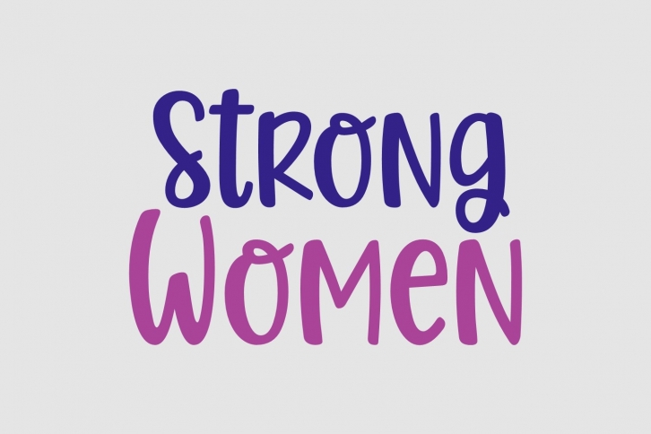 Strong Woman Font Download