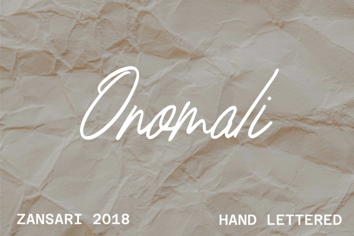 Onomali script font Font Download
