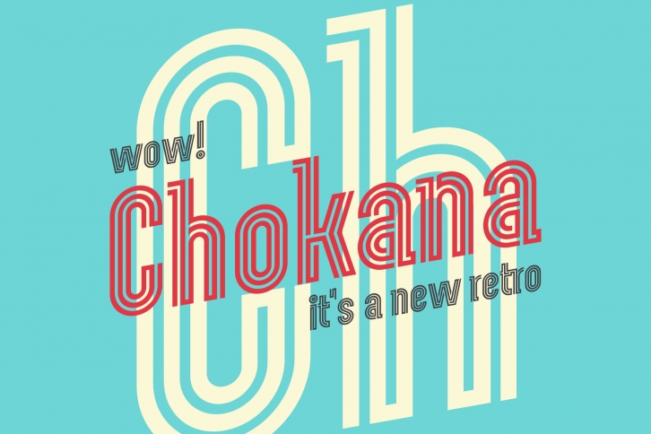 Chokana - New Retro Font Font Download