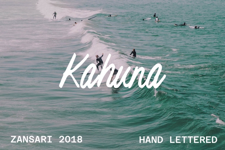 Kahuna brush script font Font Download