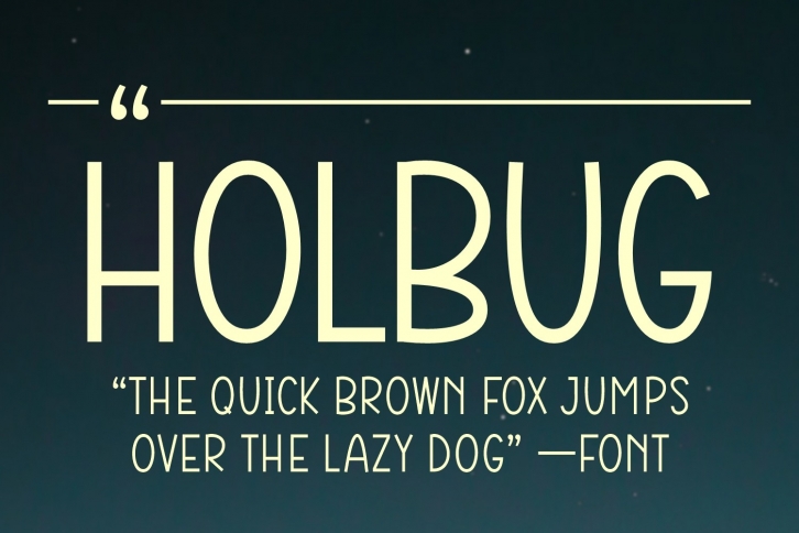 Holbug Font Download