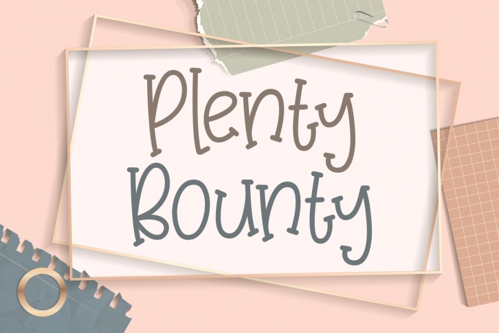 Plenty Bounty Font Download