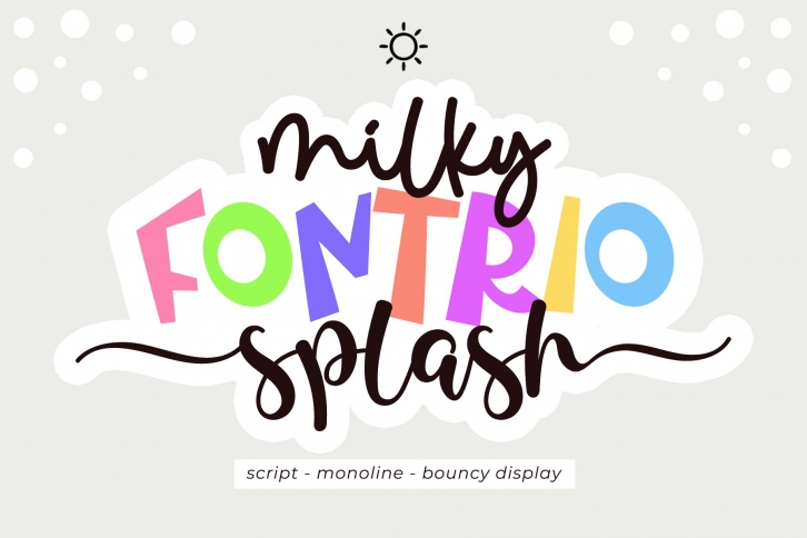 Milky Splash Font Download