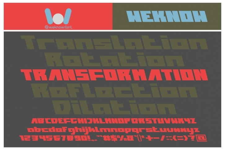 Transformation Font Download