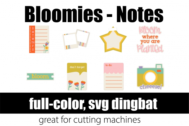 Bloomies Notes Font Download