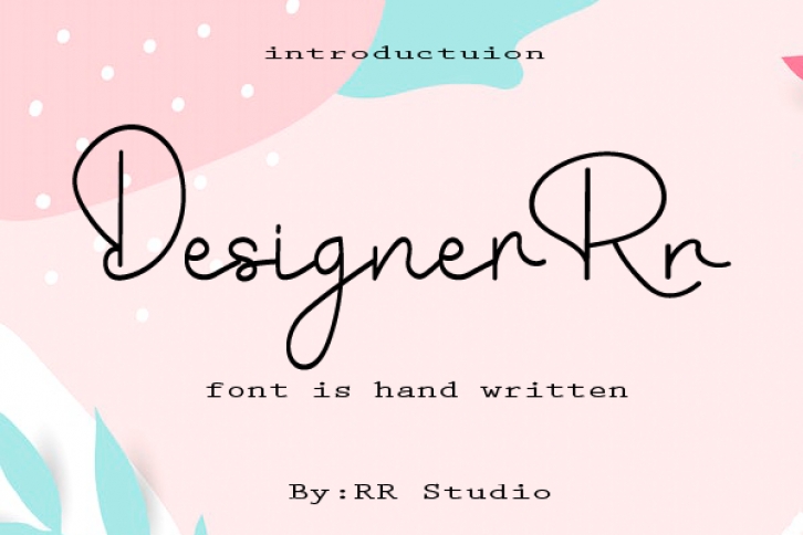 Designer Rr Font Download