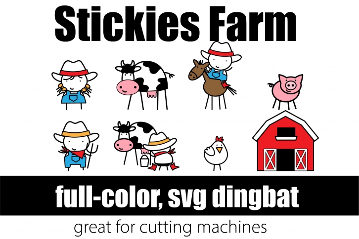 Stickies Farm Font Download