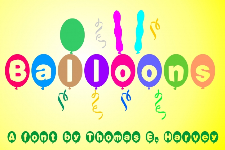 Balloons Font Download
