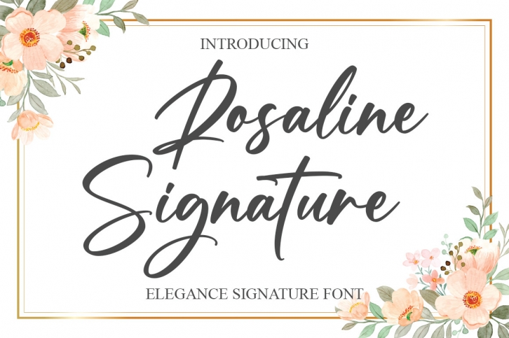 Rosaline Signature Font Download