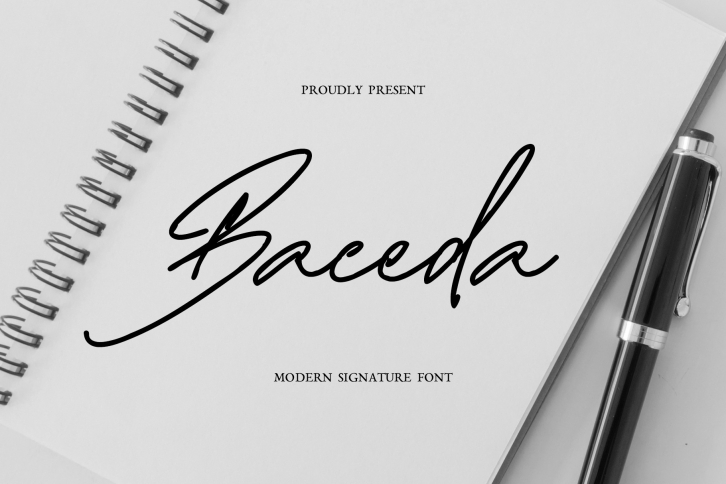 Baceda Signature Font Download