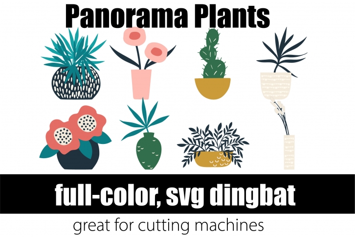 Panorama Plants Font Download
