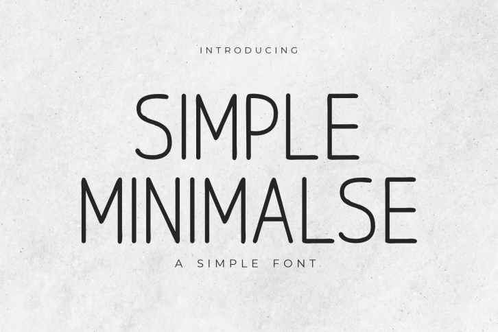 Simple Minimalse Font Download