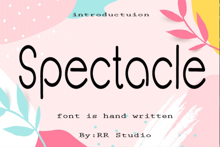 Spectacle Font Download
