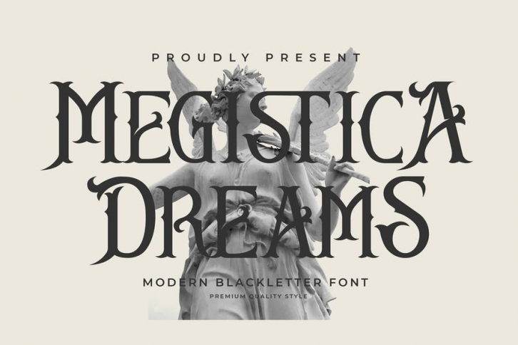 Megistica Dreams Modern Blackletter Font LS Font Download