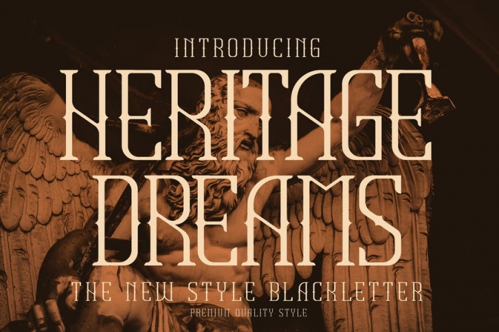 Heritage Dream New Style Blackletter LS Font Download