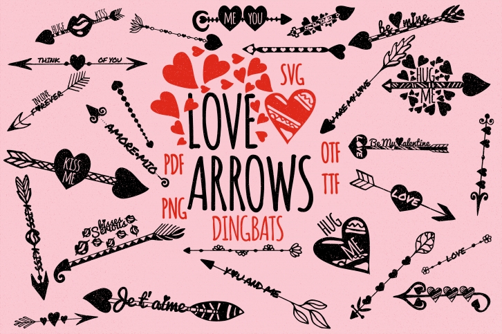 Love Arrows Font Download