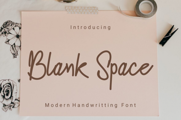 Blank Space Font Download