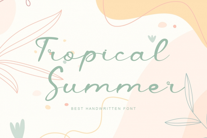 Tropical Summer Font Download