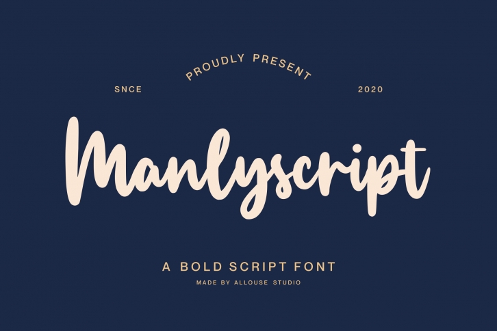 Manlyscrip Font Download