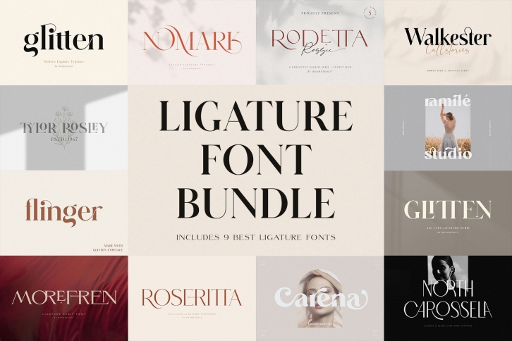 Ligature BUNDLE Vol. 1 Font Download