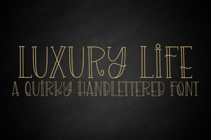 Luxury Life Font Download