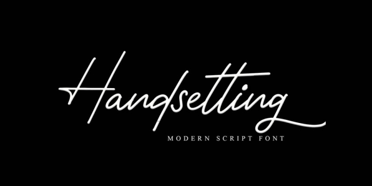Handsetting Font Download
