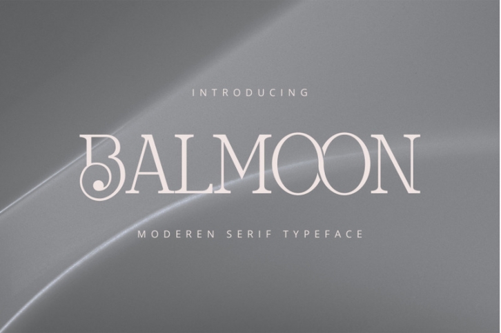 Balmoon Moderen Typeface Font Download