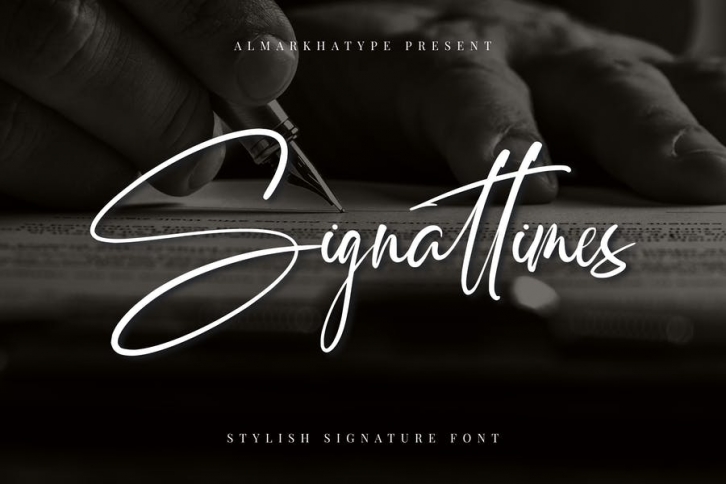 Signattimes - Stylish Signature Font Download