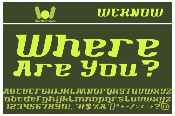 Where Are You Font Download