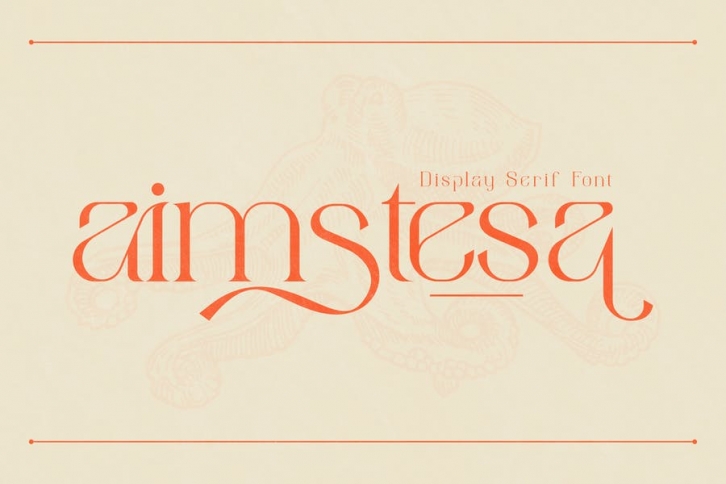 Aimstesa Display Serif Font LS Font Download