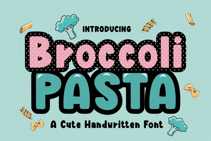Broccoli Pasta Font Download