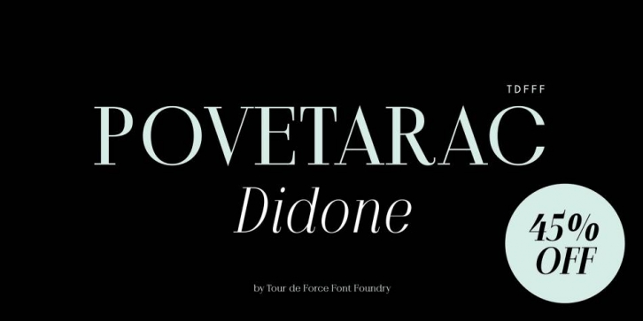 Povetarac Didone Font Download