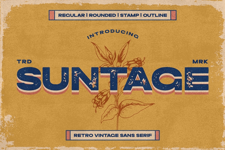 Suntage Font Download