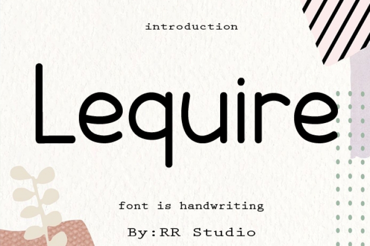 Lequire Font Download