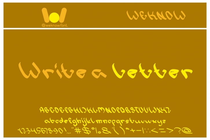 Write a Letter Font Download