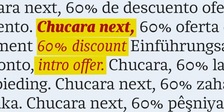 Chucara next Font Download