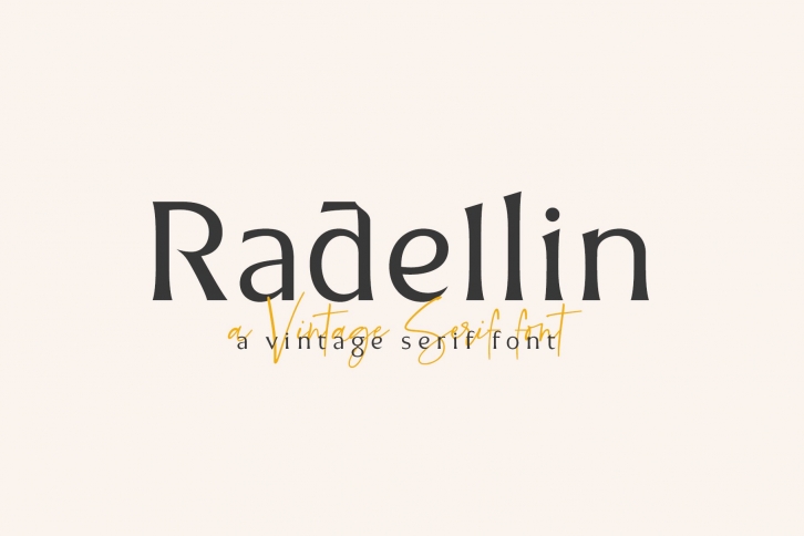 Radellin Vintage Serif Font Download