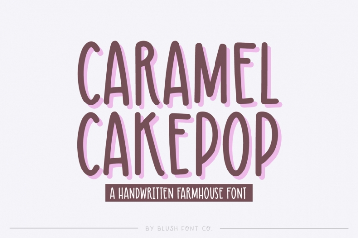CARAMEL CAKEPOP Farmhouse Font Font Download