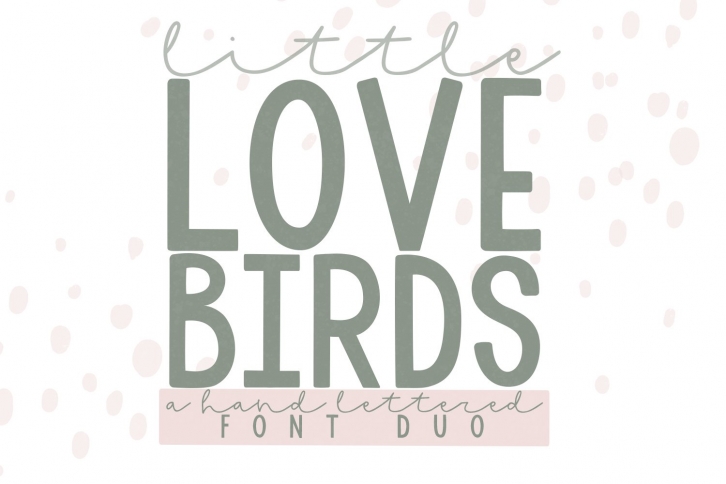 LOVEbirds Hand Lettered Duo Font Download