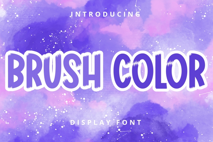 Brush Color Font Download