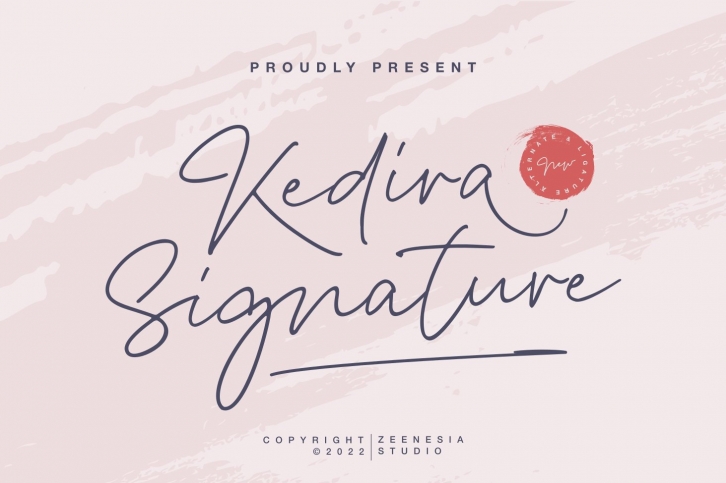 Kedira Signature Handwritten Font Download