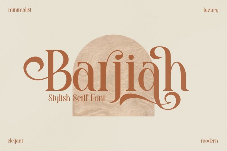 Barjiah Stylish Serif Font LS Font Download
