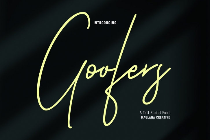 Goofers Tall Script Font Download