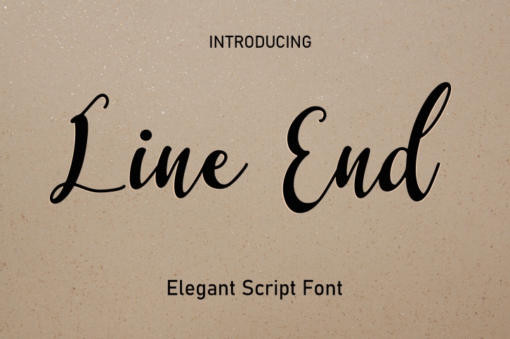 Line End Font Download